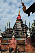 Chiang Mai - The Wat Phan Tao temple, the chedi. 